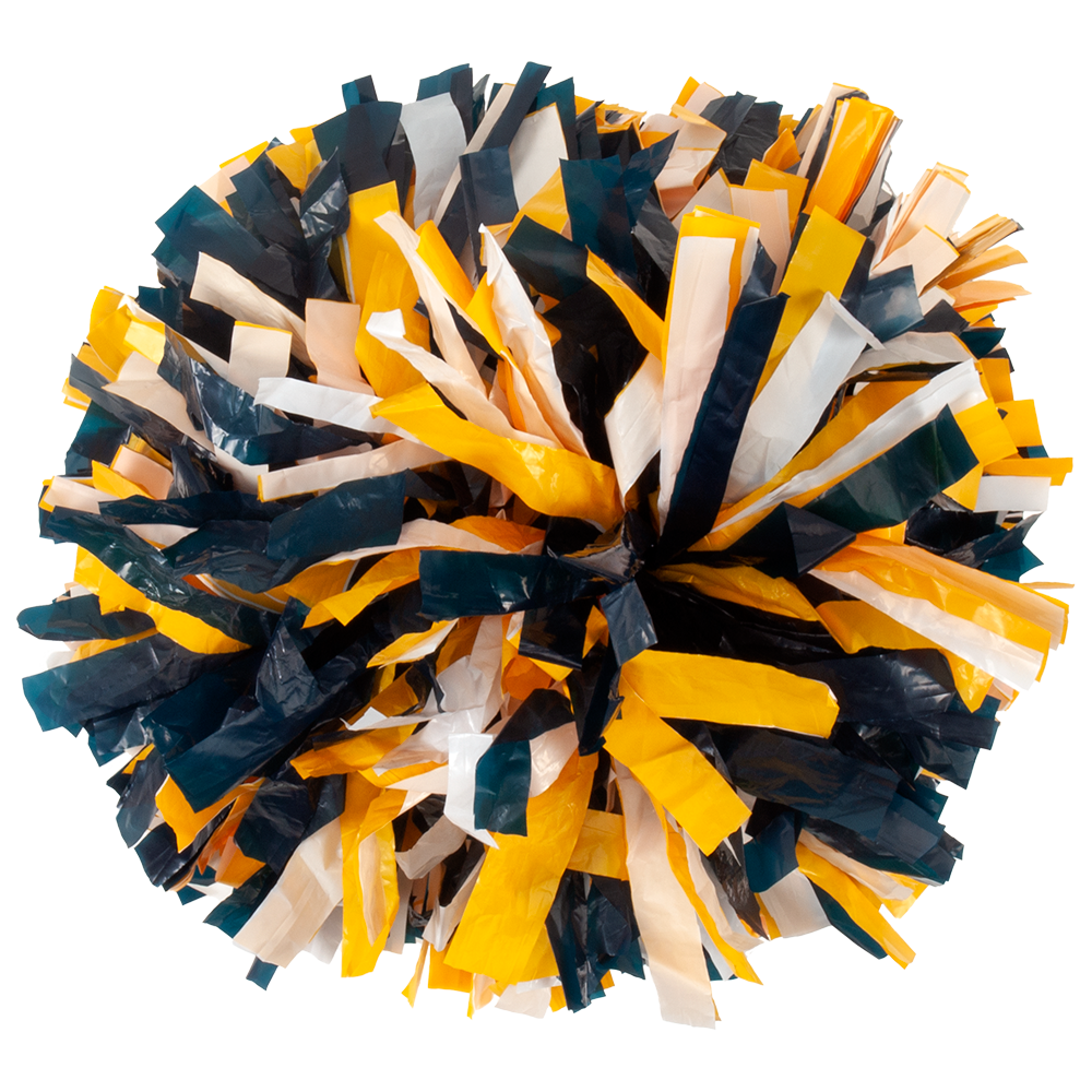 Tri Color Plastic Pom